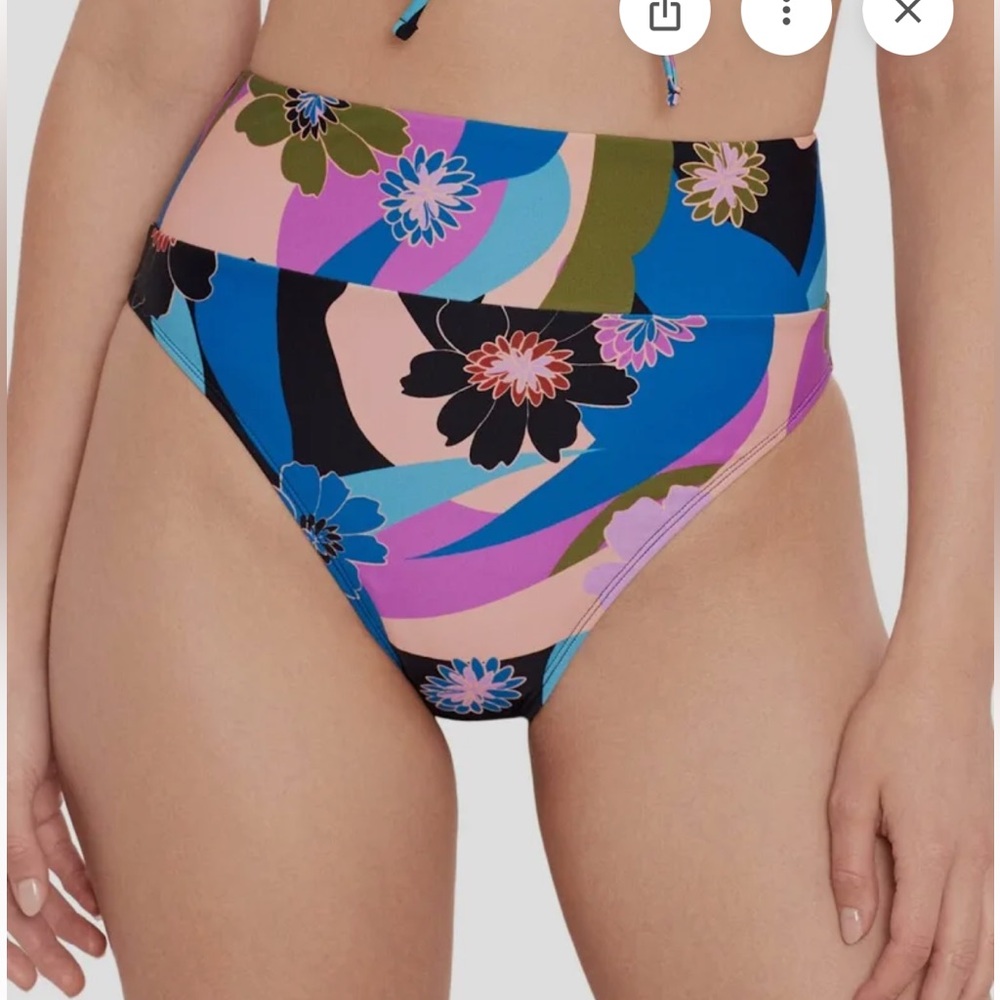 Salt + Cove Vibrant Floral Bikini Bottom